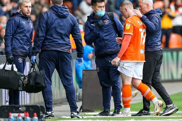 Lavery hobbled off with a hamstring injury during Saturday's win against Blackburn