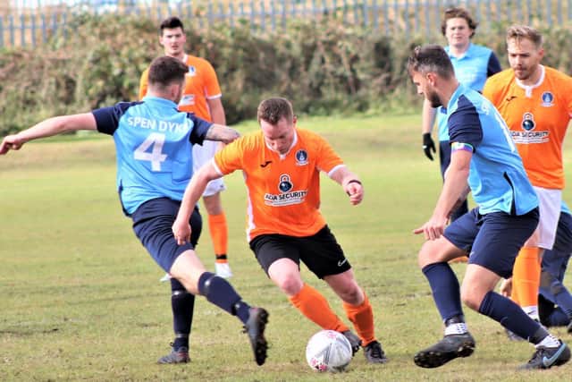 Sunday Alliance action between Spen Dyke and Marton Athletic