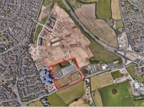 The area set for 93 houses if permission is granted to McDermott Homes.