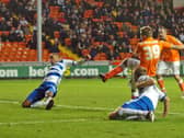 Callum McManaman scores the only goal in Blackpool's victory