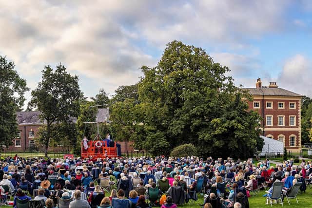 A packed audience at a Lytham Hall performance this year
