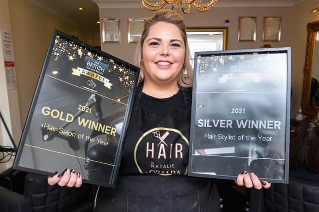 Natalie Dean-Wenlock has won two awards at the British Hair and Beauty Awards. Pic; Daniel Martino/JPI Media