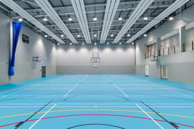The new sports hall built by Collinson of Catterall