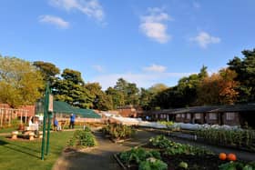 The walled garden at Worden Park, Leyland. The park is one of just four nationwide that have been awarded Green Flag status every year since the awards' inception in 1996.