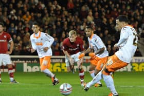 Matt Phillips completes his hat-trick from the penalty spot