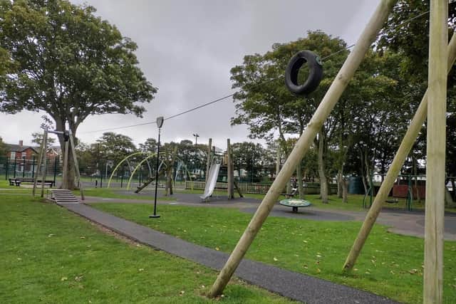 The playground at Hope Street Park, St Annes