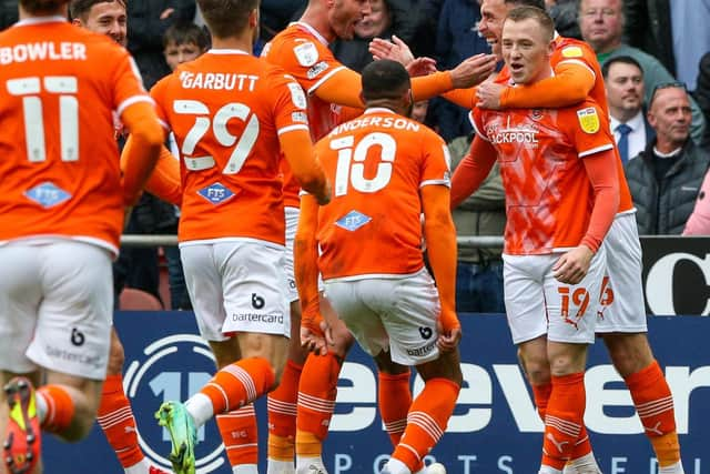 Blackpool defeated Blackburn Rovers in their last game before the international break