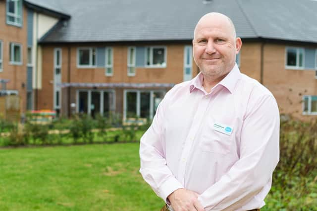 Chris Walbank pictured otuside the Sue Ryder Neurological Care Centre in Fulwood
Photo: Kelvin Stuttard