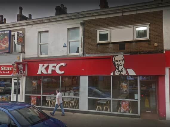 The KFC in Lord Street, Fleetwood is about to undergo a refit and has been giving away its old tables and chairs for for free on Facebook Marketplace. Pic: Google
