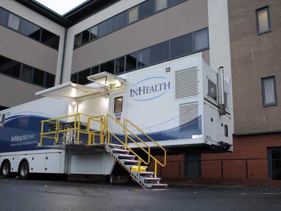The scanner at the Whitegate Drive Health Centre in Blackpool