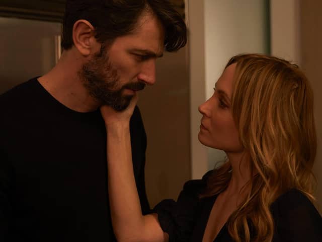 Joanne Froggatt and Michiel Huisman starred in ITV drama Angela Black