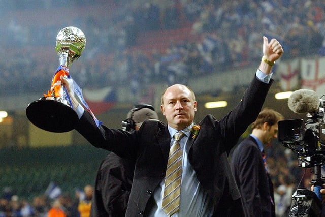 He led the Seasiders to promotion in 2001 and won the Football League Trophy in 2002 and 2004.