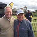 Wayne Johnson with legendary golf coach and commentator Butch Harmon