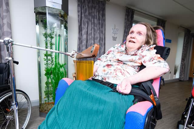 Sue Ryder clients can use or be helped to use different instruments, such as these chimes, during the music therapy sessions