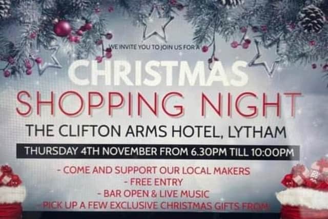 A night of festive shopping organised by Lytham Candles