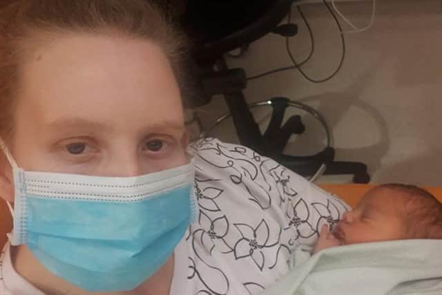 Emma Cowley's baby, little Ava, has survived against the ods