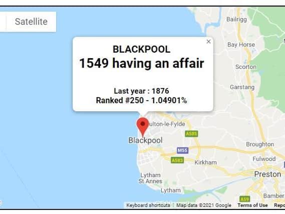 The number of 'cheaters' in Blackpool has gone down