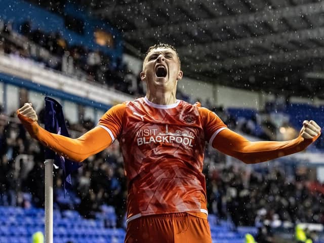 Sonny Carey was the star of Blackpool's win at Reading on Wednesday