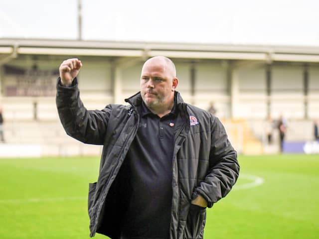 Jim Bentley salutes Fylde's lates win against Gloucester City