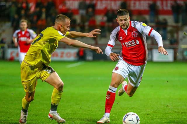 Fleetwood Town defender Danny Andrew is set to face former team-mate Wes Burns this afternoon Picture: Sam Fielding/PRiME Media Images Limited