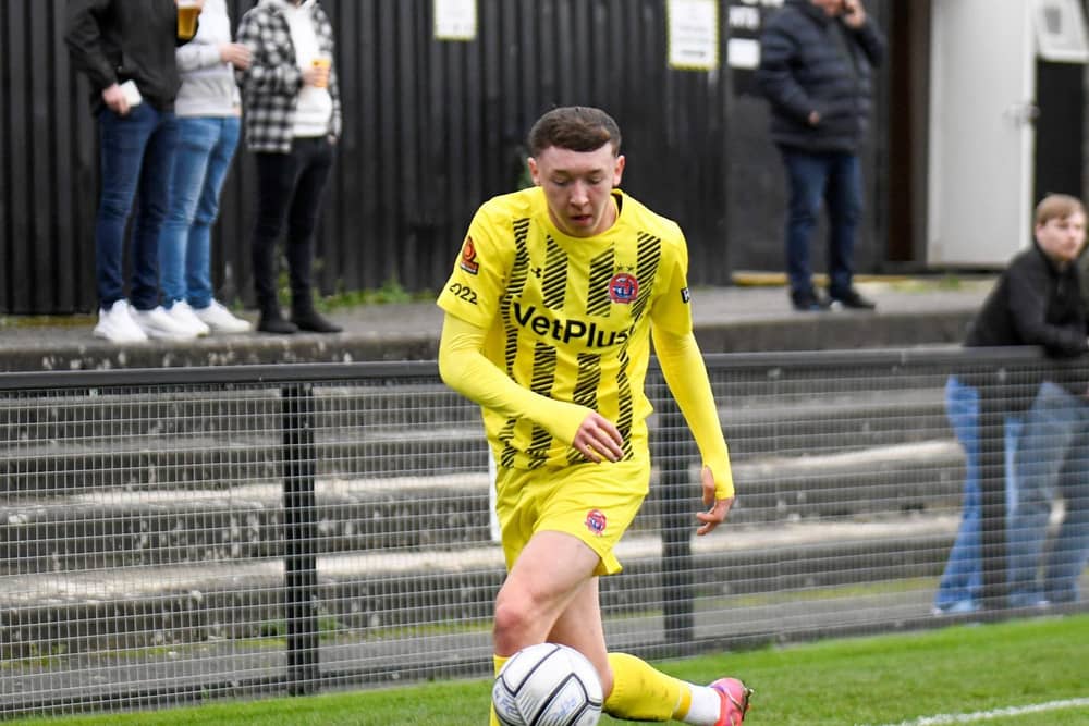 Nathan Shaw was back in the Fylde starting line-up at Farsley
Picture: STEVE MCLELLAN