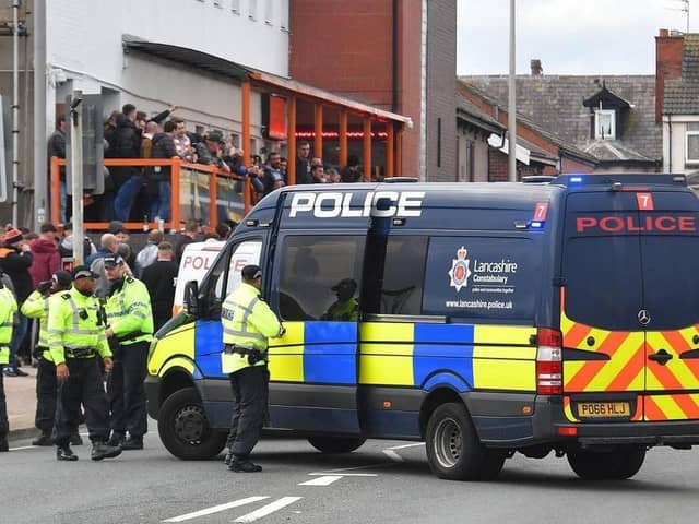 Preston North End supporters have criticised Lancashire Police's handling of their match-day visit to Blackpool, with some describing it as "an absolute shambles" and the "worst policing of a football match ever"