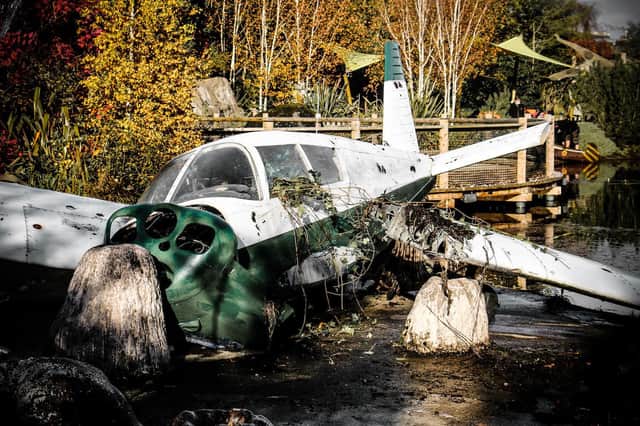 Abandoned plane of missing pilot at Blackpool Zoo this half term