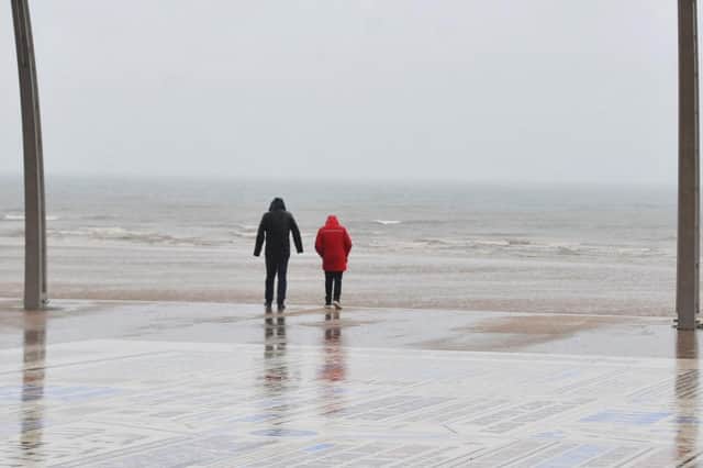 Heavy rain on Thursday could flood roads and damage homes and businesses, forecasters warned.
