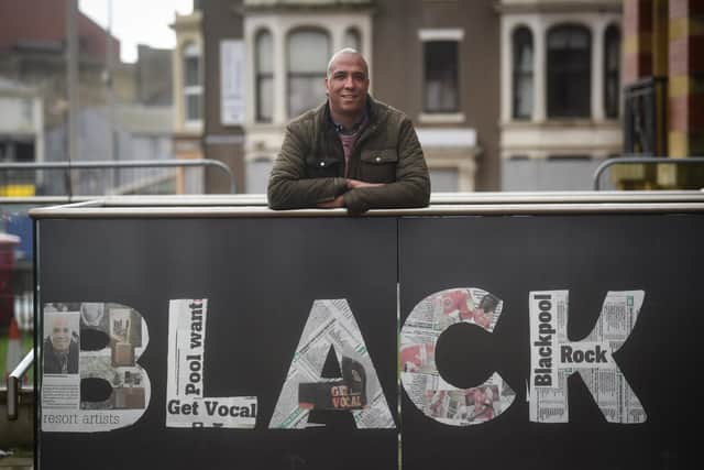 Brendan Bunting is hoping his exhibition at Blackpool's Grundy Art Gallery will inspire young people to explore their identity and pride in the resort