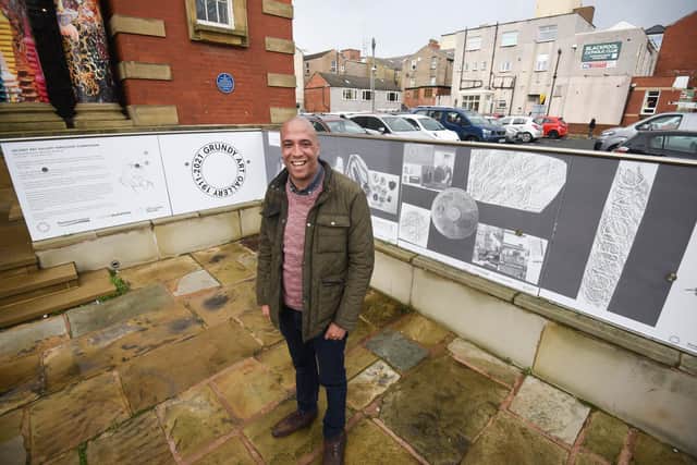 The work also features newspaper archive stories