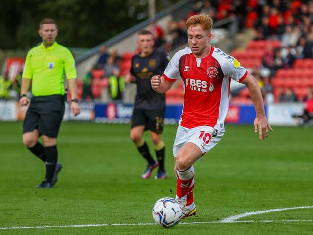 Callum Camps missed Fleetwood's defeat at Ipswich having been injured in the previous game