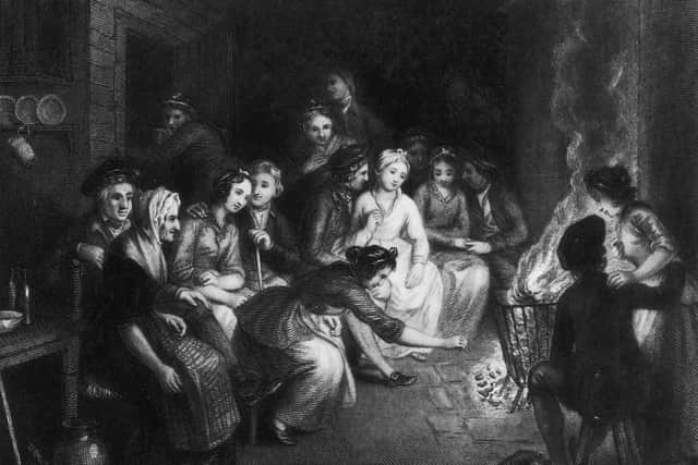 A Halloween gathering, circa 1780. Photo: Getty Images