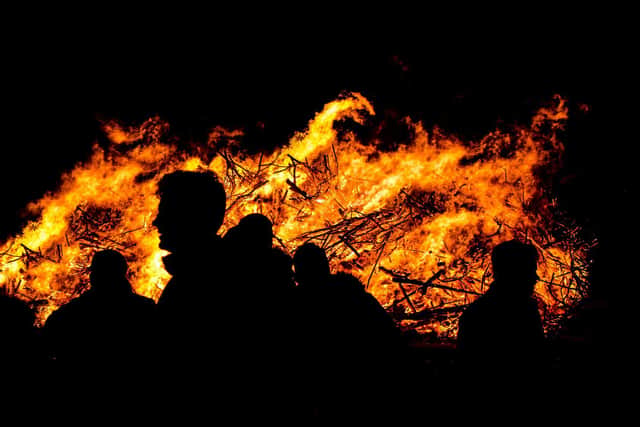 Gathered round the bonfire