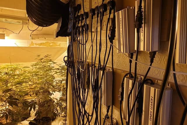 The raid was attended by Electricity North West whose engineers were shocked to find the electrics overloaded with banks of high-power transformers
