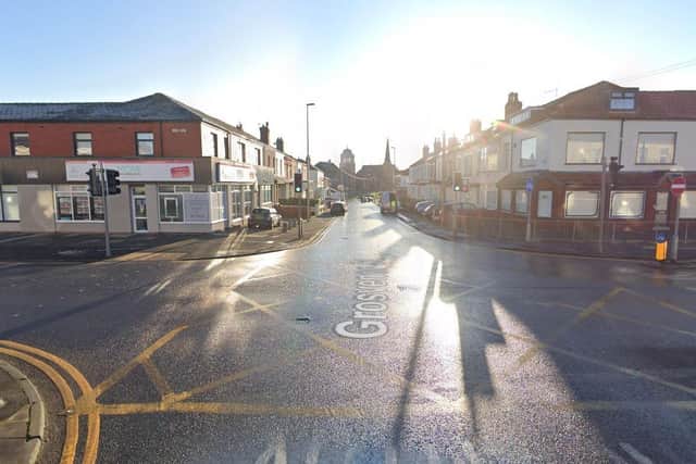 A man was hospitalised with "serious injuries" after he was hit by a car in Caunce Street, Blackpool (Credit: Google)