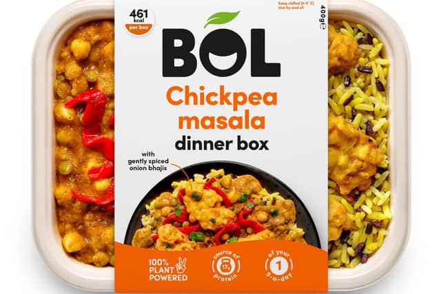 One of the ready meals from the Bol range of 100 per cent plant-based foods