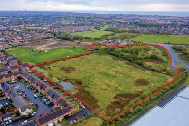 The site of the proposed homes in Thornton