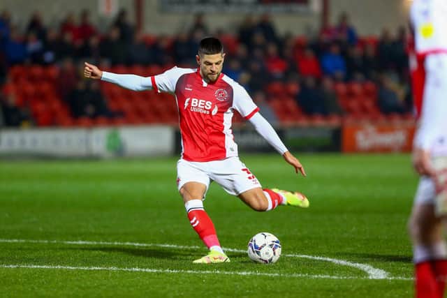 Danny Andrew put Fleetwood ahead with another trademark free-kick against Wigan