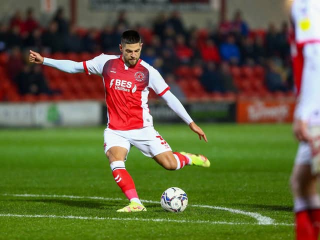 Danny Andrew put Fleetwood ahead with another trademark free-kick against Wigan
