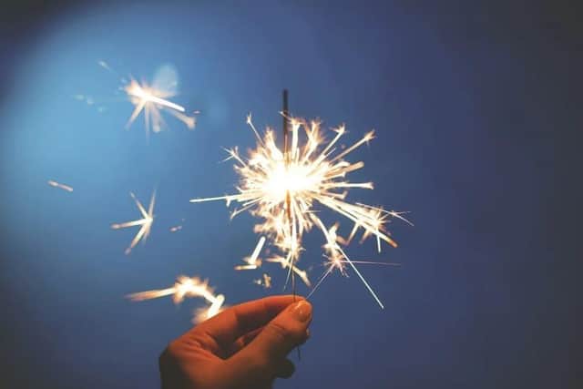 Sparklers are great - but be safe!