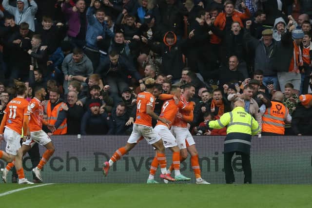 Blackpool's fans roared their side to a derby triumph over Preston
