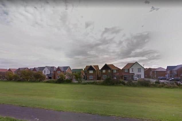 A couple were held at knifepoint by two offenders inside their home in Tallington Close, Thornton (Credit: Google)