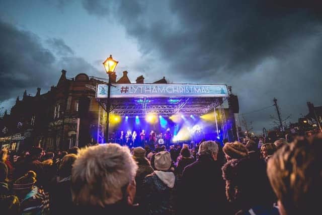 The Lytham Christmas lights switch-on traditionally attracts thousands of people.