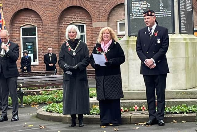 Deputy mayor Coun Cheryl Little at the Lytham ceremony