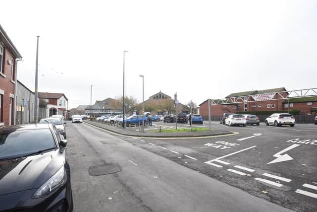 The car park at Custom House Lane