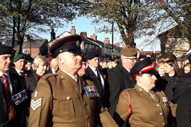 Fleetwood's Remembrance Day service in 2019