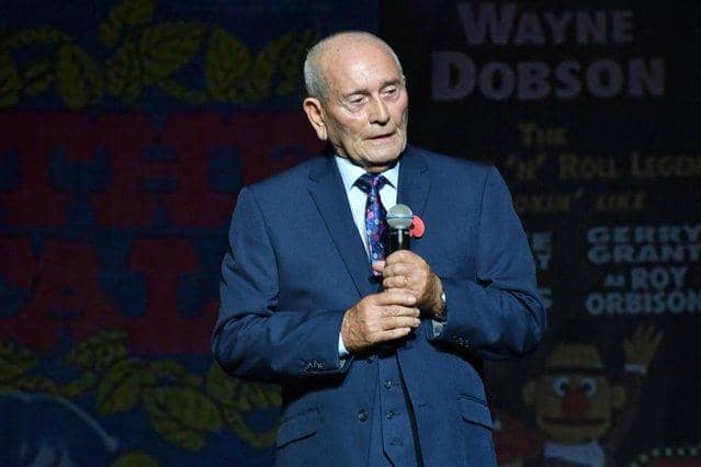 Tommy Cannon on stage at the Blackpool Opera House