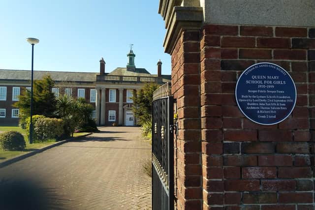 The former Queen Mary School, where Jill was a pupil and later a governor.