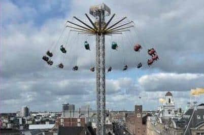 The 260ft Star Flyer ride, which is half the height of Blackpool Tower, was expected to open in St Johns Square on Friday (November 19). Pic: Blackpool Promotions LTD
