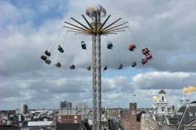 The Star Flyer ride, which is half the height of Blackpool Tower, was expected to open in St Johns Square on Friday (November 19). Pic: Blackpool Promotions LTD